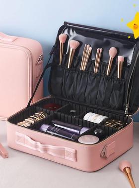 Women Professional Suitcase Makeup Box Make Up Cosmetic Bag