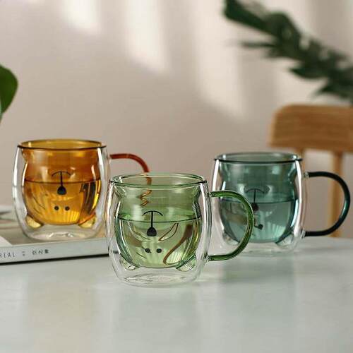 Water glass mug Coffee Cup Set Heat-resistant Double Handle