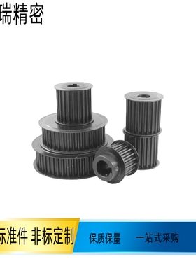 高扭矩同步带轮HTPM18S5M100-A同步轮S5M18齿内孔 7 8 9 10 12 14