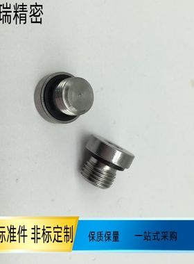 不锈钢密封塞 堵头带法兰边密封 FSPS10 8 12 14 16