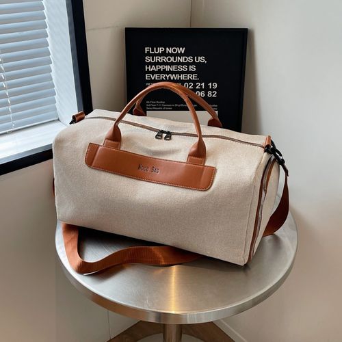 女士外出旅行包时尚行李包手提帆布包大容量健身包干湿分离游泳包