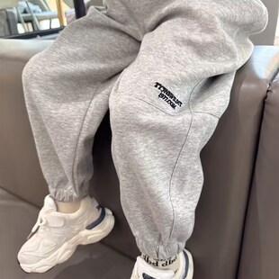 男童卫裤秋季2024新款儿童休闲宽松裤子春秋中小童宝宝洋气运动裤