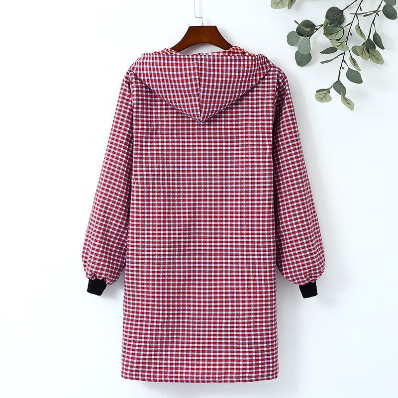 加厚长袖围裙女纯棉厨房家用韩版时尚成人罩衣防油污男正穿工作服