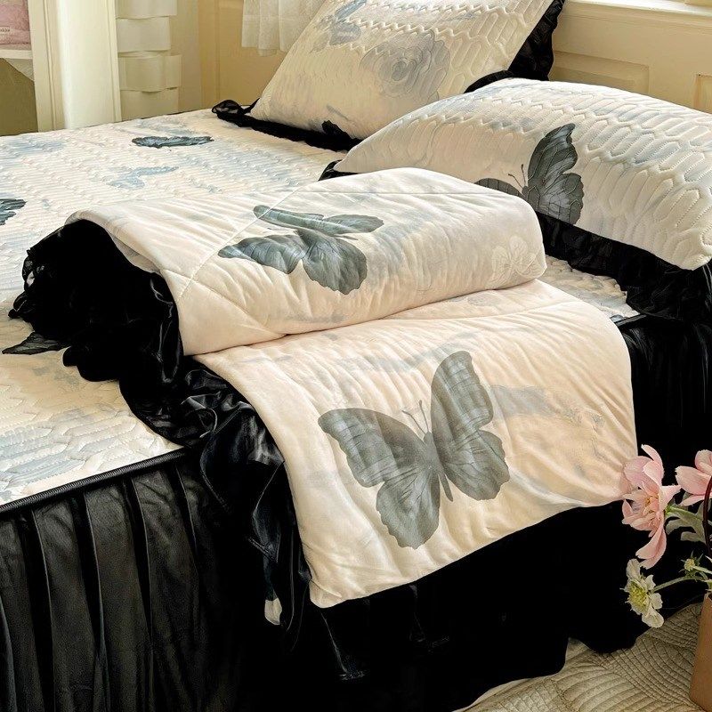 冰丝凉感丝乳胶凉席床裙款夏被四件套单双人夏凉被空调被薄款被子,床上用品,学生床品套件,淘宝优惠券,粉丝福利购,淘宝优惠卷