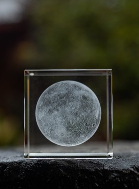 云朵立方体月球文艺摆件情侣生日礼物小众高级送女友中秋节礼物