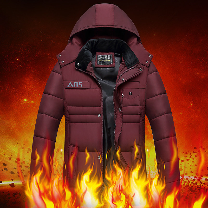 冬季新款男士男装中青年保暖棉服韩版加厚冬装休闲棉袄爸爸装外套