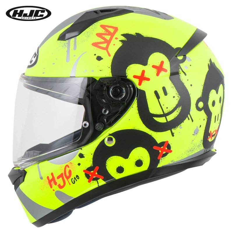 韩国HJC C10儿童全盔户外骑行头盔男孩女孩安全防护头盔