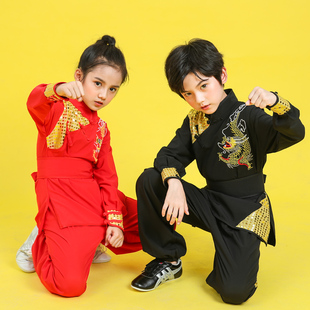 儿童武术服功夫男女童幼儿园少儿训练学生春秋武术练功表演出服装
