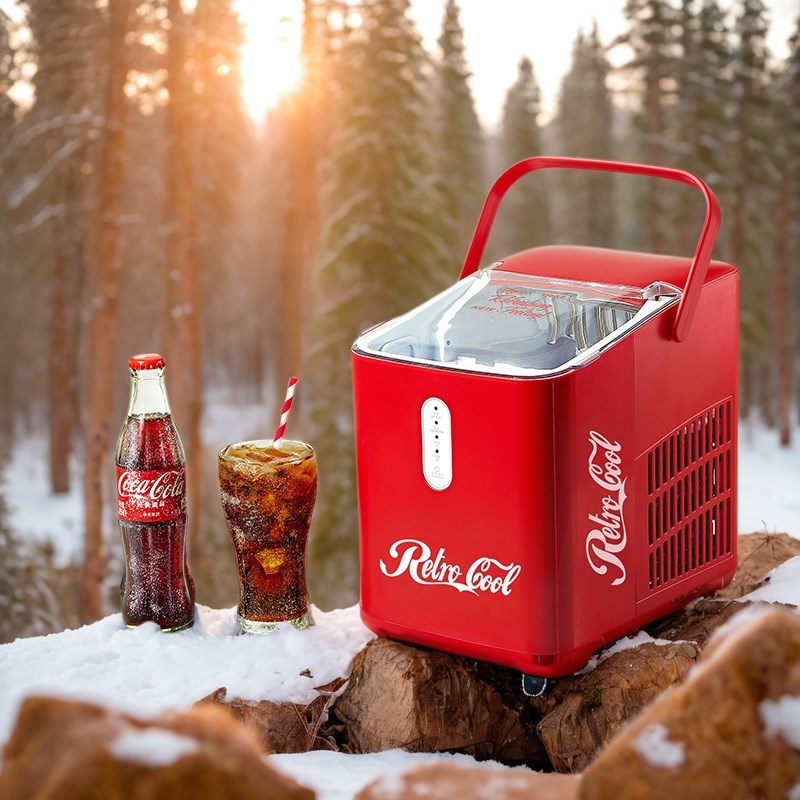 新款一人制冰机家用小型便携式宿舍迷你冰块机快速冰块制造机器