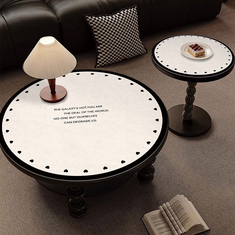 现代简约风沙发小茶几圆形桌垫餐桌防水防油防P烫圆桌pvc皮革桌布,居家布艺,桌布,淘宝优惠券,粉丝福利购,淘宝优惠卷