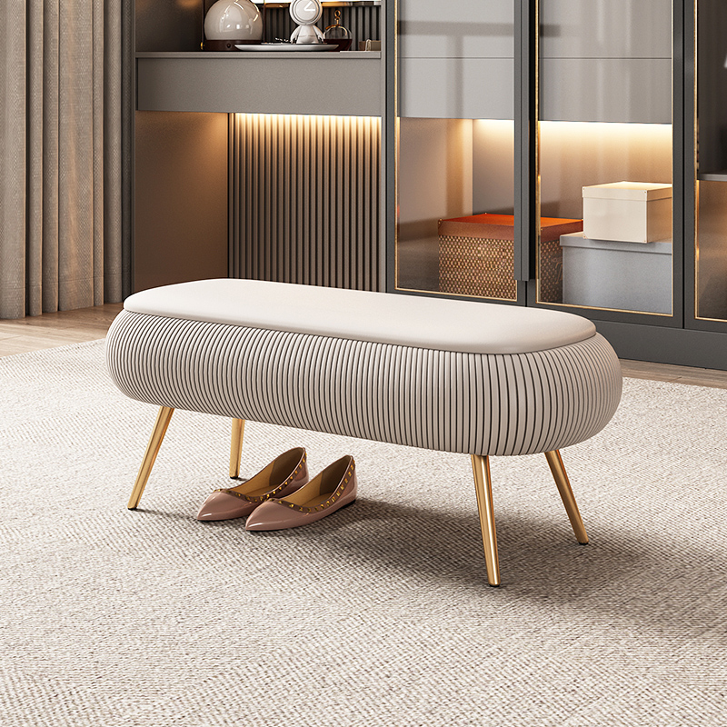 入户换鞋凳家用门口轻奢高级感卧室床尾凳创意客厅长凳玄关穿鞋凳