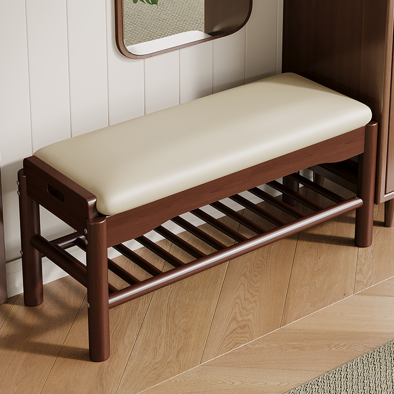 实木换鞋凳门口家用穿鞋凳入户进门可坐鞋柜坐凳一体玄关长条凳子