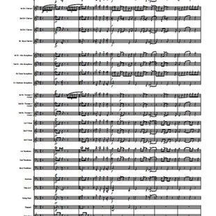 管乐总谱猫和老鼠4.0交响管乐团合奏总谱分谱+音频