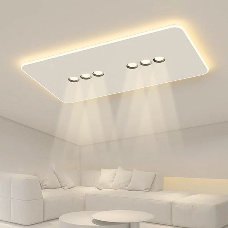 极简吸顶灯客厅平板大灯2025新款高级感现代简约风卧室灯网络爆款