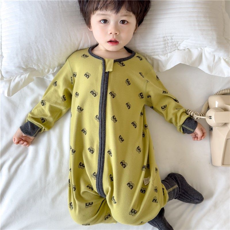 秋季儿童分腿睡袋宝宝纯棉磨毛连体睡衣无痕加厚保暖防着凉防踢被,婴童用品,睡袋/防踢被,淘宝优惠券,粉丝福利购,淘宝优惠卷