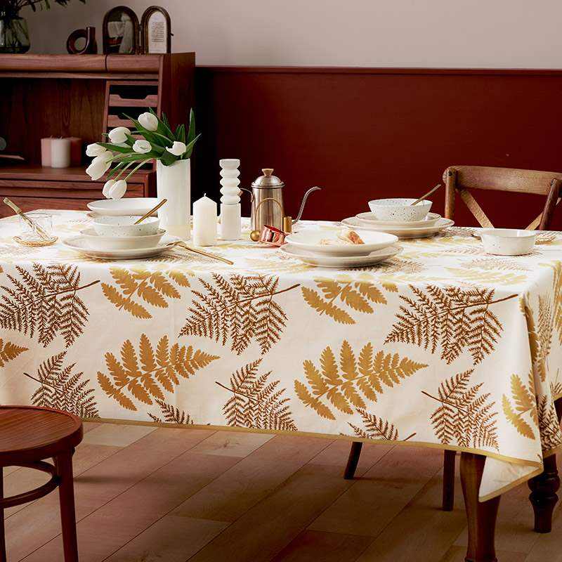 桌布现代简约餐桌布艺t秋冬餐厅电视柜茶几盖布长方形台布