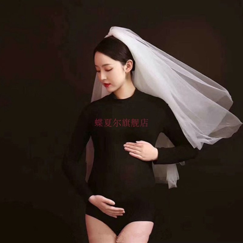 2020影楼新款简单小清新孕妇写真照主题服装大肚妈咪照摄影服饰