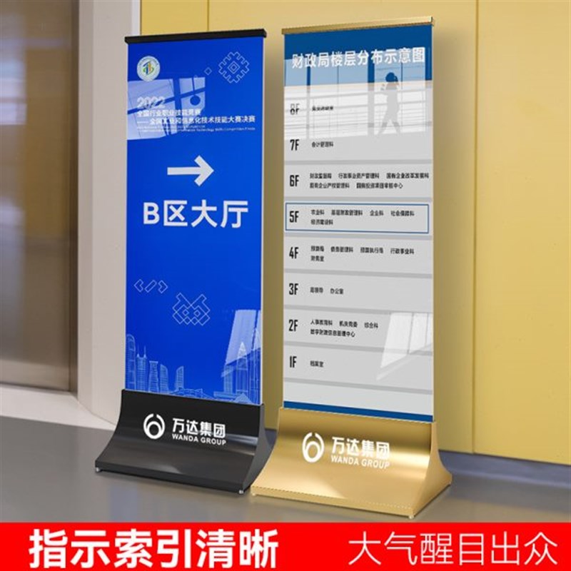 楼层索引牌导视台立式商场导z视牌落地指示牌引路牌指引牌导向牌