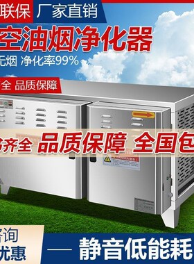 蔚蓝低空油烟净化器商用饭店餐饮厨房烧烤小型净化机无烟静音环保