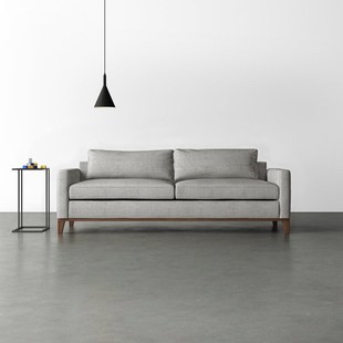 北欧现代简约实木沙发客厅布艺双人三人位简约小户型客厅整装沙发