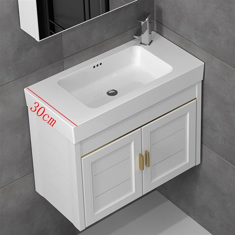 小户型窄长浴室柜组合小尺寸洗手盆洗脸池转角阳台迷你洗面盆30cm,家装主材,浴室柜组合,淘宝优惠券,粉丝福利购,淘宝优惠卷