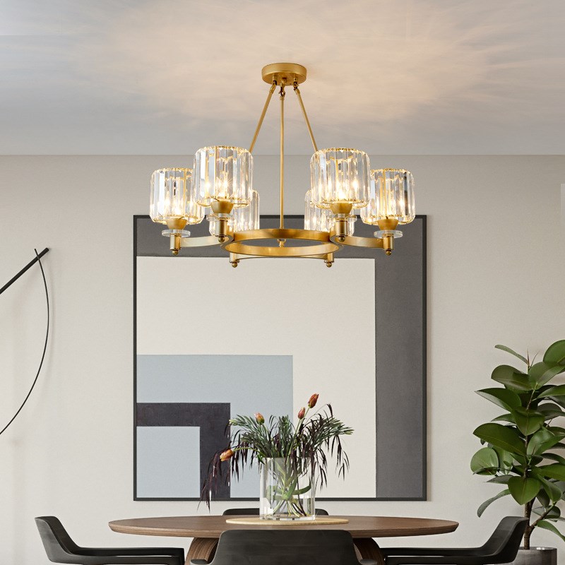 北欧轻奢客厅水晶吊灯后现代简约主卧室餐厅灯新款灯具灯饰大气家