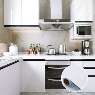 橱柜贴纸柜门防水防油自粘厨房柜子改色防潮垫纸家具翻新装 饰贴膜