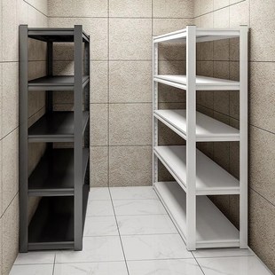 仓储货架置物架多层落地仓库阳台储物架杂物间地下室钢制收纳铁架