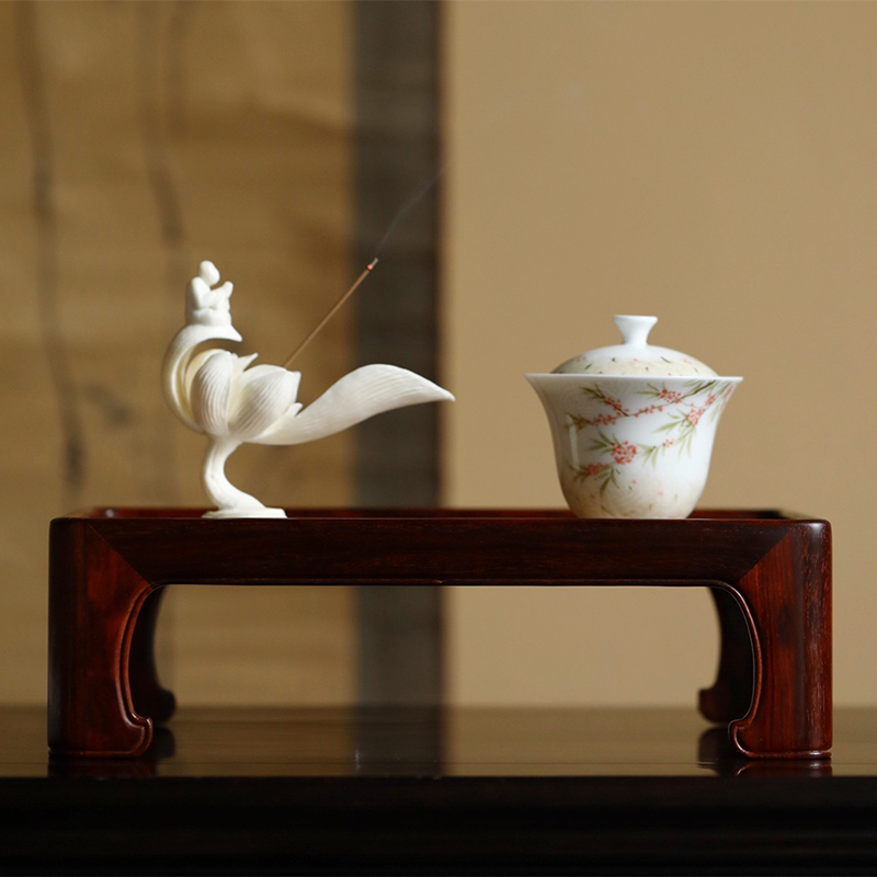 小叶紫檀底座香几展示托架茶壶香炉花瓶摆件饰品盆景架案几置物架