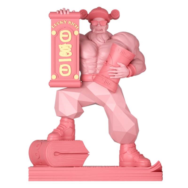 父亲节礼物肌肉财神爷桌面招财摆件办公室家用乔迁送礼高级感开业