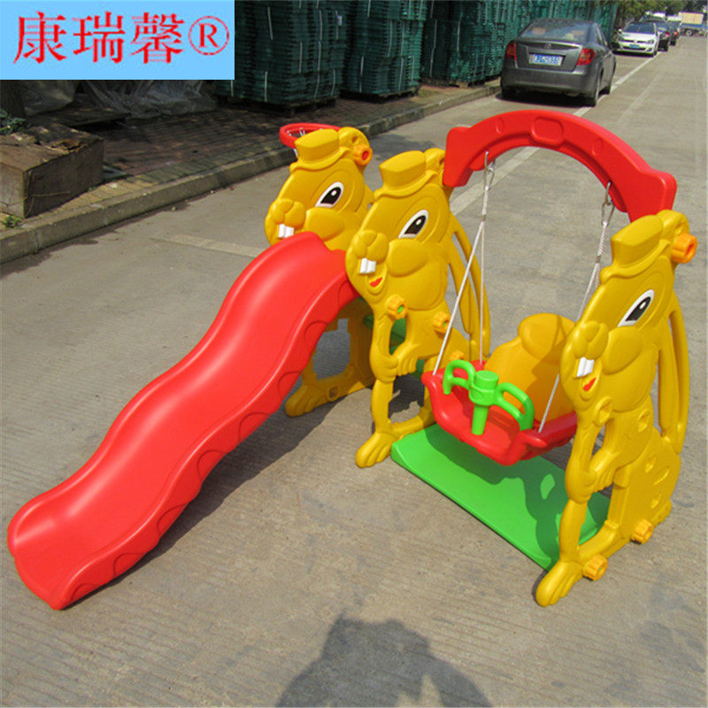 儿童滑梯秋千组合 幼儿园多功能滑滑梯 小型 室内秋千儿童玩具
