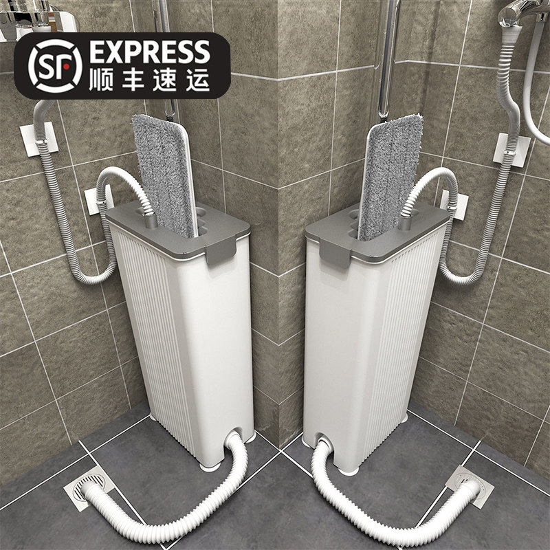 家用洗衣机拖把平板免手洗拖布地拖墩布旋转一拖懒人拖地神器净桶