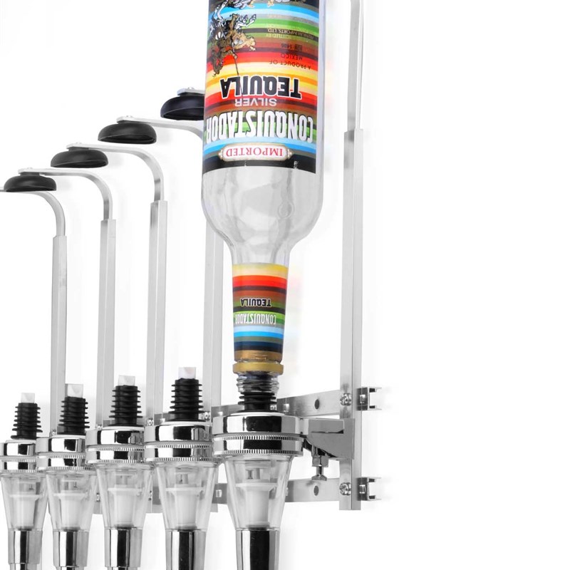 6头直排挂壁式倒酒架倒酒器洋酒分酒器量取基酒调酒创意酒具酒挂