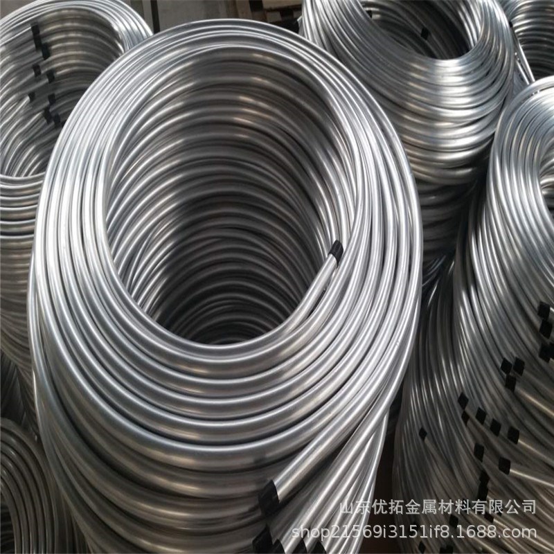 山东优拓铝管 6063铝盘管12*1*1.5*2 铝圆管6063T5铝管