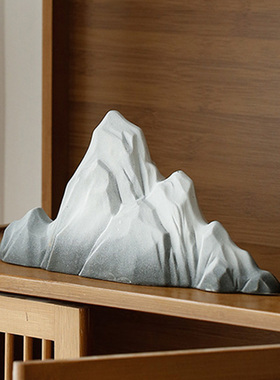 创意客件摆厅假店玄关抽象雕塑酒山家居装饰N品R桌面摆设现代新中