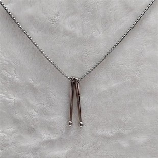 鼓棒项链鼓手吊坠钥匙扣小迷你款金属乐器鼓锤架子鼓配饰送人礼品