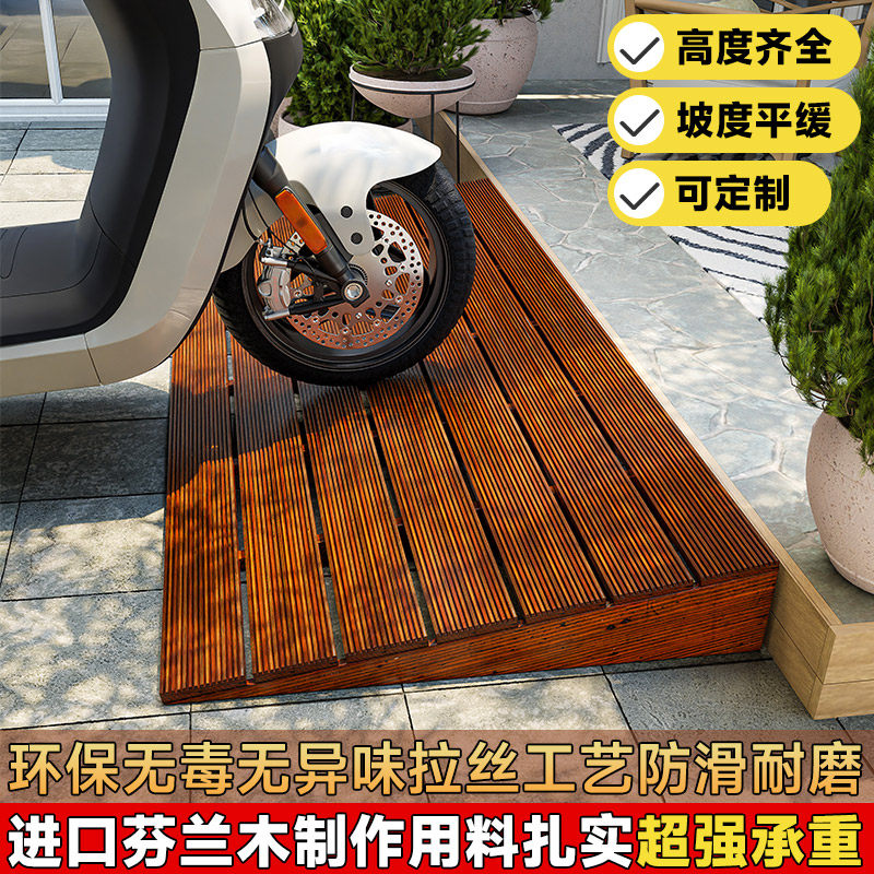 电动车台阶斜坡板梯步板汽车爬坡垫入户门槛地面缓坡三角形斜坡垫 - 实物图