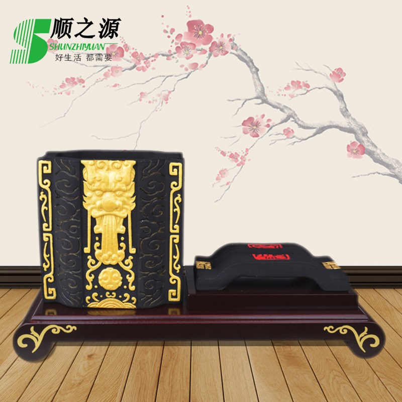 创意活性炭工艺礼品印制logo办公书房桌面摆件教师节商务实用礼物