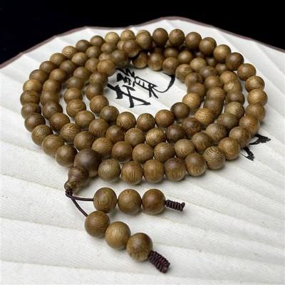 加里曼丹沉香手串天然8mm108颗佛珠男女款沉香老料念珠木手链沉香