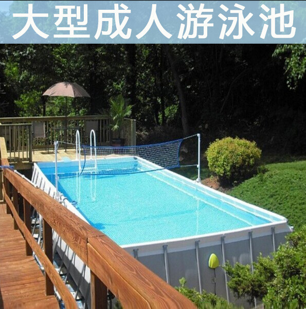 成人游泳池超大型支架泳池家用别墅移动水池院子遮阳加厚游泳池