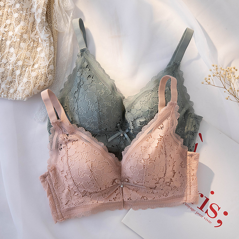 品牌聚拢中厚内衣女小胸罩无钢圈收副乳调整型文胸女调整型防下垂