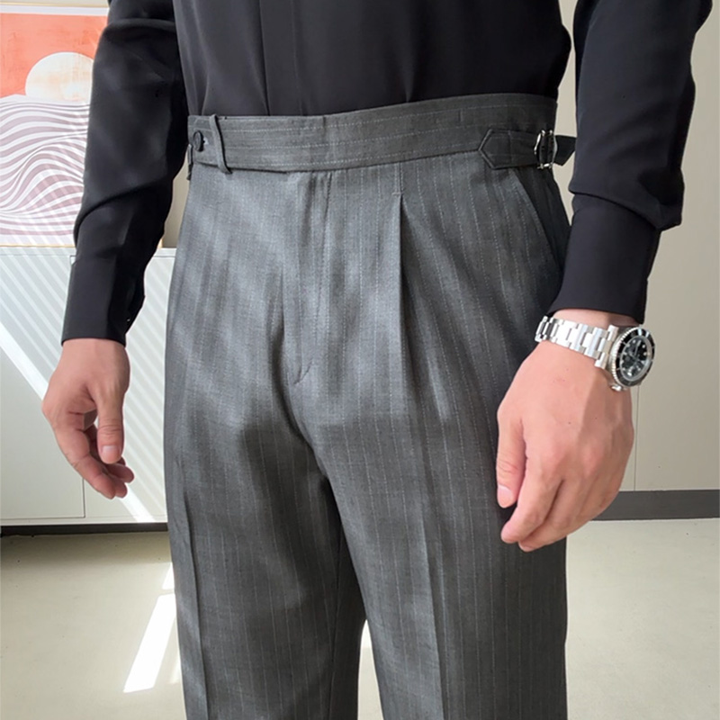 四季休闲高腰长裤那不勒斯西裤