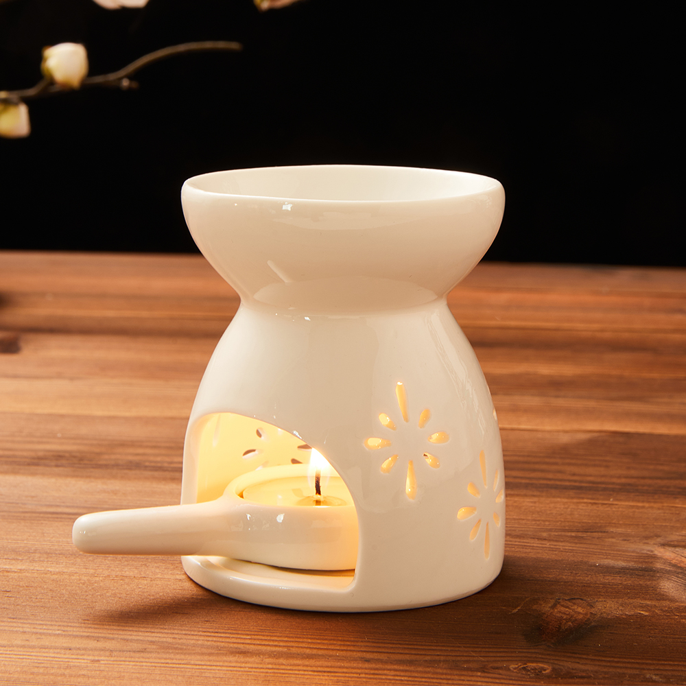 陶瓷香薰炉室内蜡烛香薰灯复古家用香熏炉卧室防干烧精油灯
