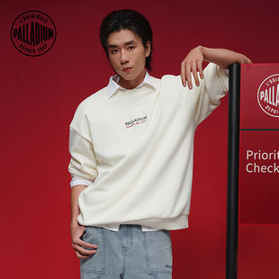 PALLADIUM帕拉丁上装简约几何马图案男款圆领卫衣1012786