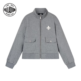 PALLADIUM帕拉丁上装简约立领品牌标识女款针织外套1913496