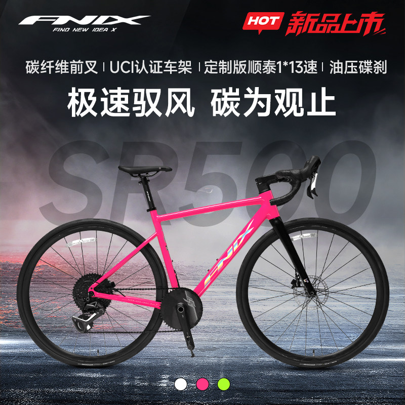 SR500碳纤维前叉油压碟刹公路车