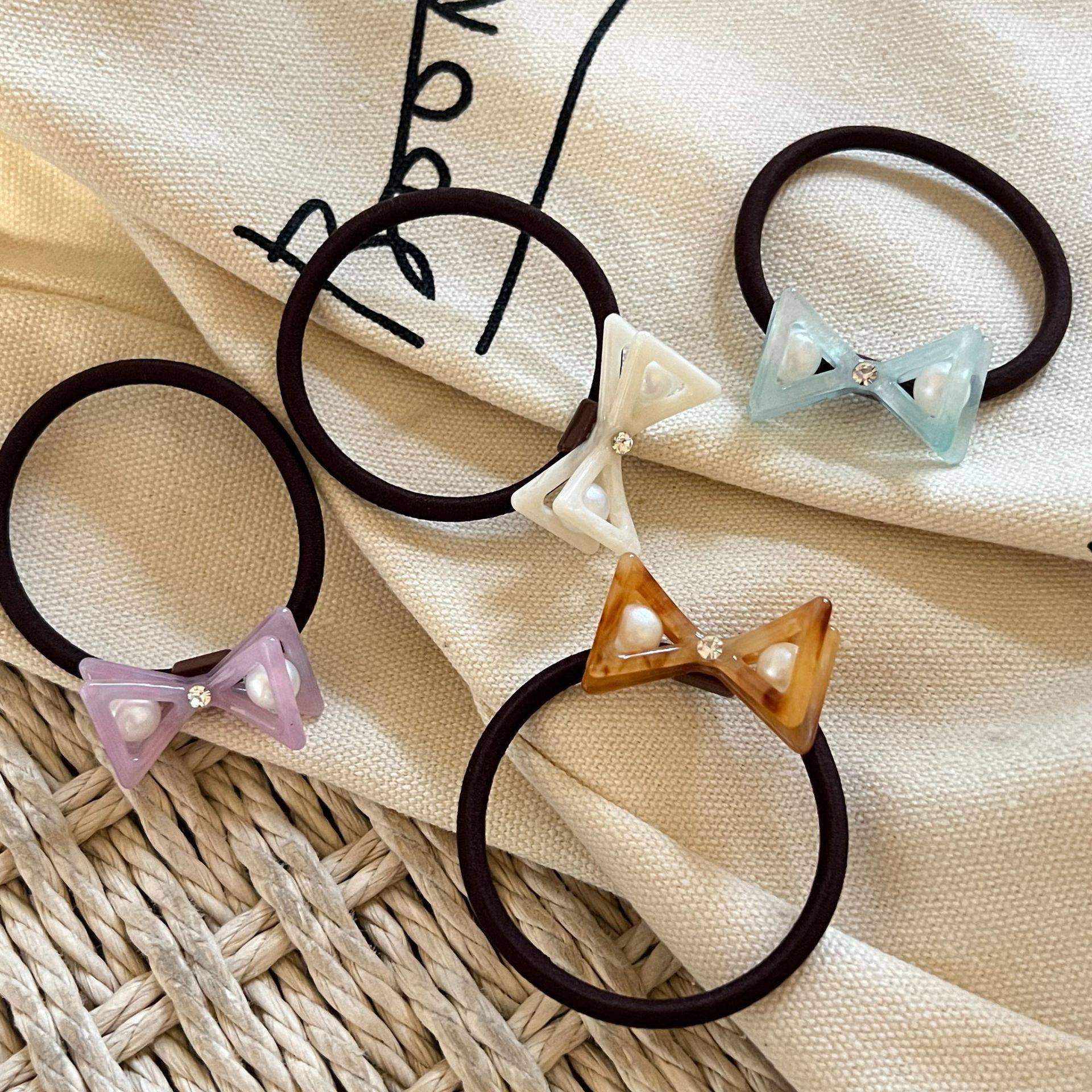 韩版水钻珍珠醋酸蝴蝶结发绳甜美基础高弹力皮筋马尾辫发饰新款,饰品/流行首饰/时尚饰品新,发饰,淘宝优惠券,粉丝福利购,淘宝优惠卷