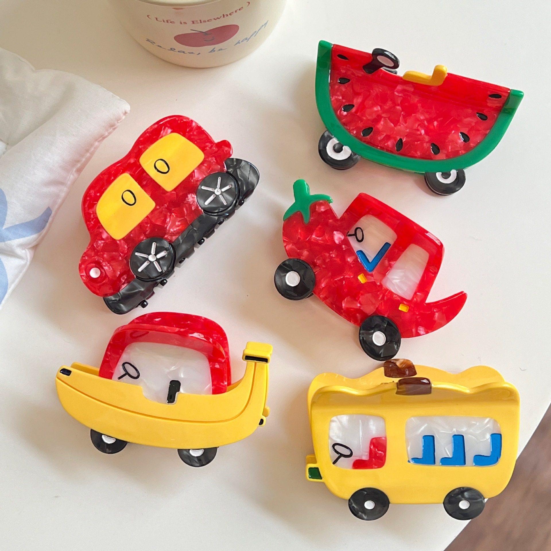 欣邑创意设计趣味卡通水果汽车发夹高级感醋酸抓夹可爱少女鲨鱼夹,饰品/流行首饰/时尚饰品新,发饰,淘宝优惠券,粉丝福利购,淘宝优惠卷