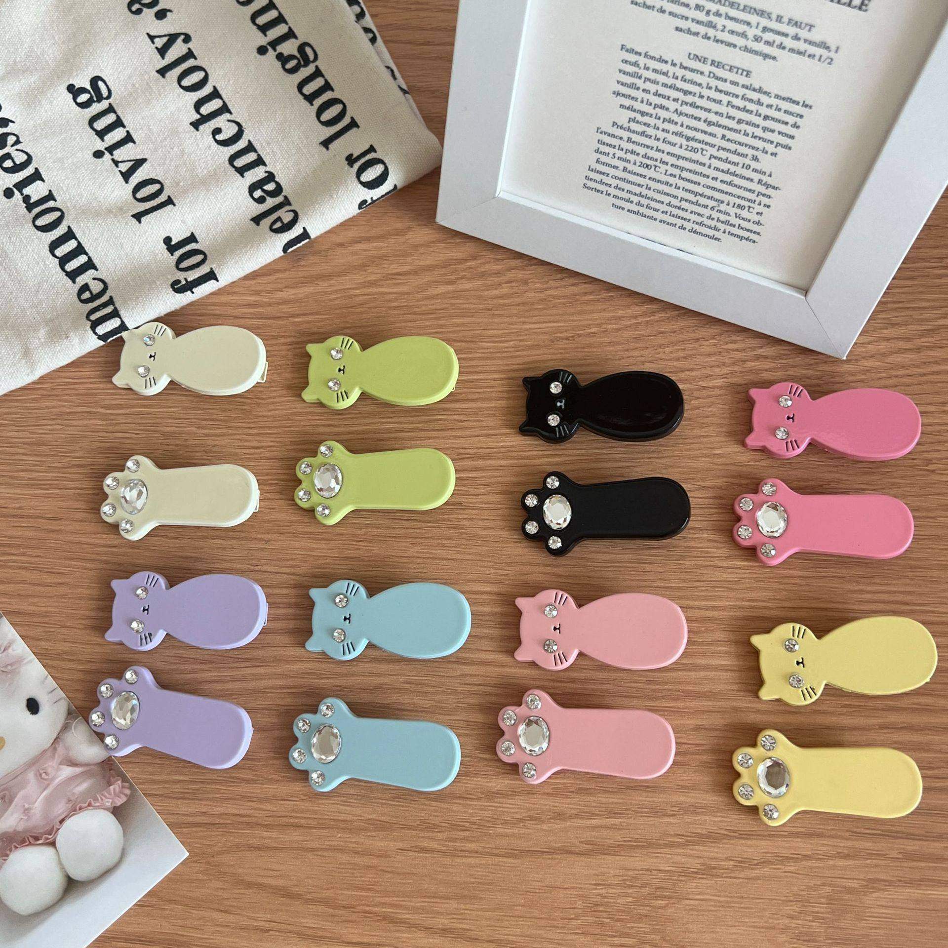 夏日新款糖果色可爱猫爪发夹甜美少女心学生前额刘海夹边夹发饰,饰品/流行首饰/时尚饰品新,发饰,淘宝优惠券,粉丝福利购,淘宝优惠卷