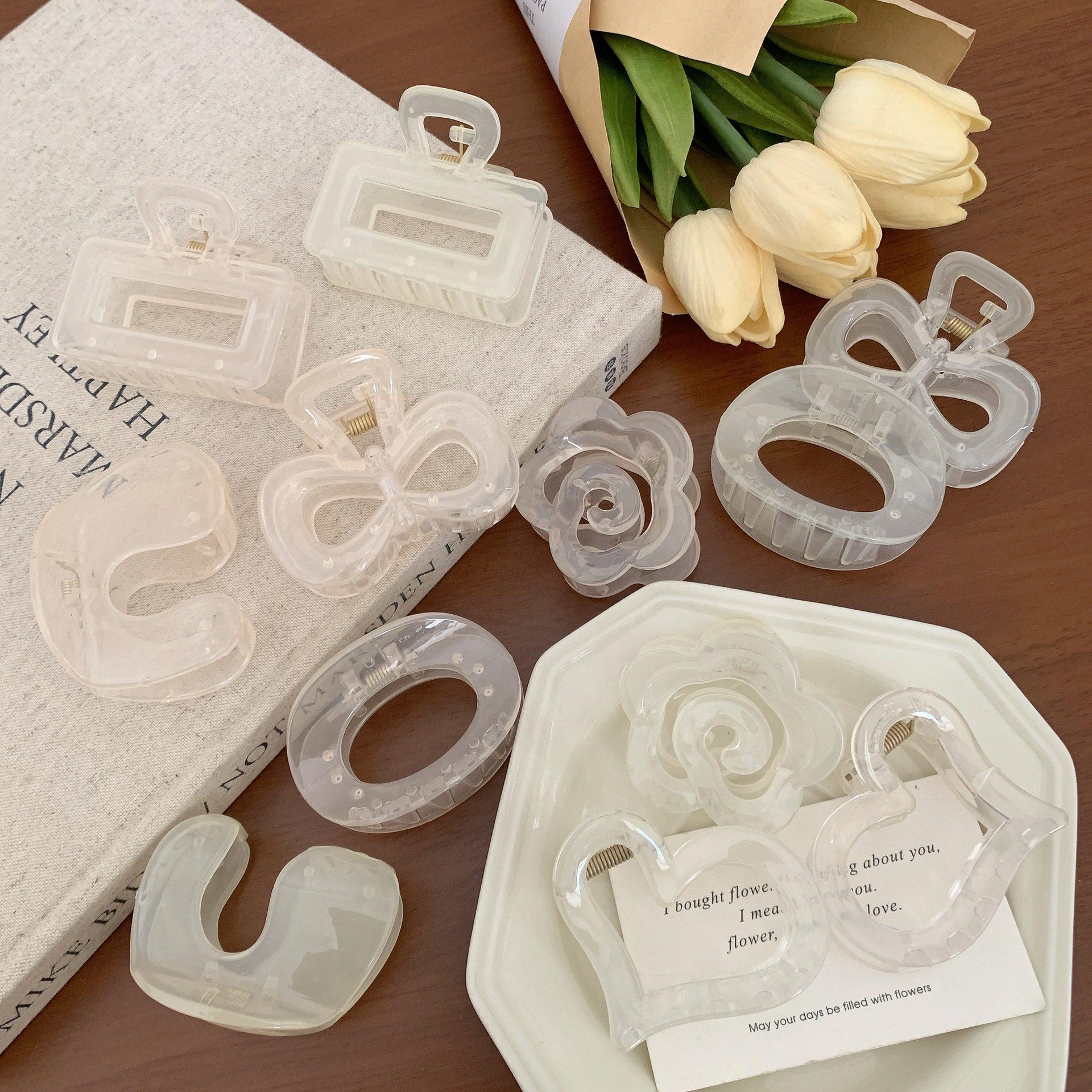 简约亚克力抓夹女后脑勺高级感半扎发发夹鲨鱼夹发卡2026新款头饰,饰品/流行首饰/时尚饰品新,发饰,淘宝优惠券,粉丝福利购,淘宝优惠卷